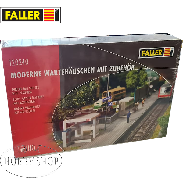 Faller 1/87 HO Modern Bus Shellter