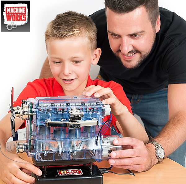 Machine Works 4 Cylinder Hybrid Working Engine