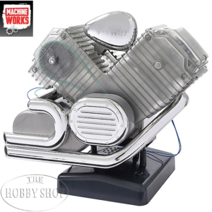 Machine Works V-Twin Motorcycle Working Engine