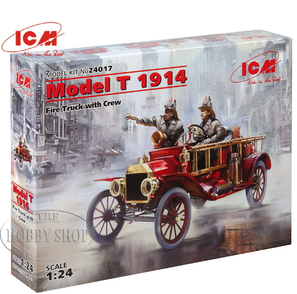 ICM 1/24 Model Ford T Firetruck