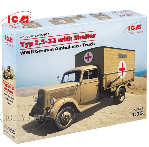 ICM 1/35 German Ambulance Typ 2.5-32 with Shelter ICM 1/35 German Ambulance Typ 2.5-32 with Shelter