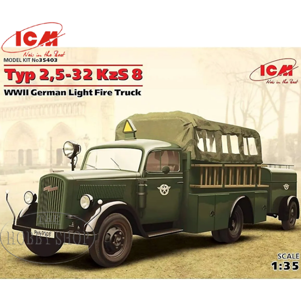 ICM 1/35 German Light Fire Truck Typ 2.5 KzS 8