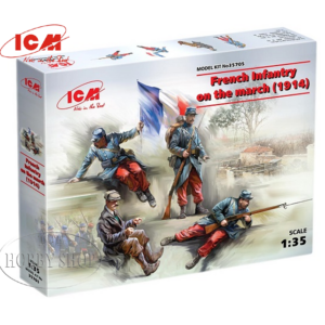 ICM 1/35 French Infantry on the March 1914 (x4)