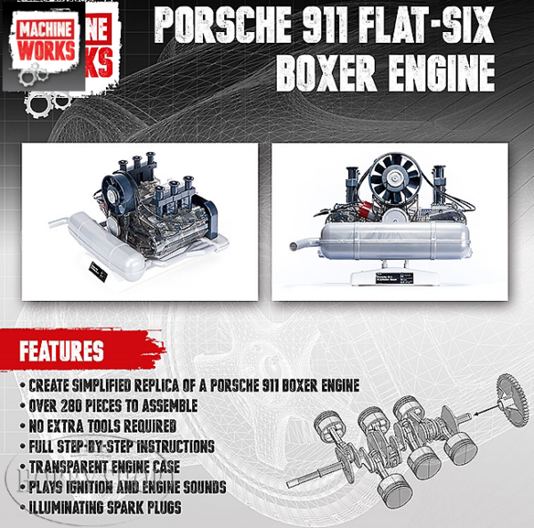 Machine Works 4 Cylinder Hybrid Working Engine