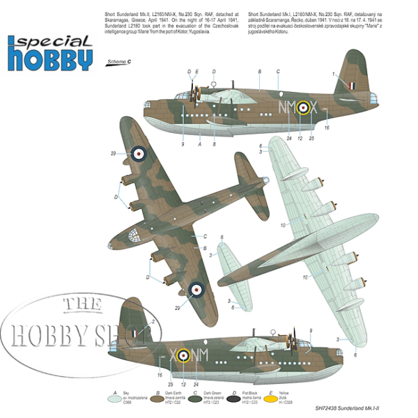 Special Hobby 1/72 Short Sunderland Mk.I/II