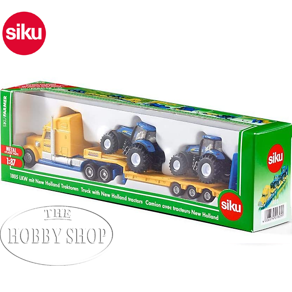 Siku 1/87 US Truck w New Holland Tractor