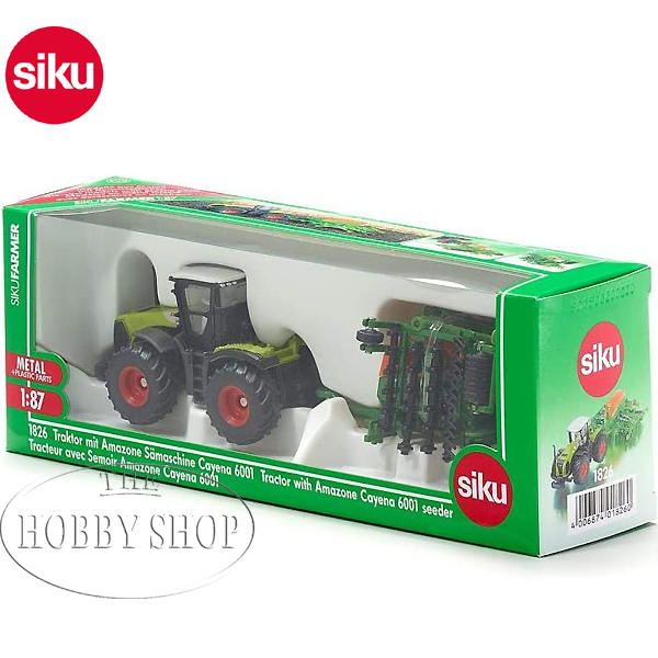 Siku 1/87 Class Tractor w Amazone Cayena