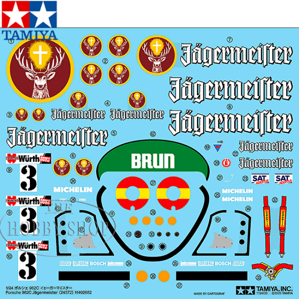Tamiya 1/24 Porsche 962C Jagermeister
