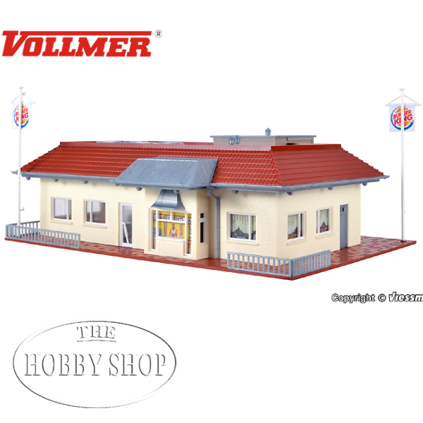 Vollmer 1/87 HO Burger king Restaurant