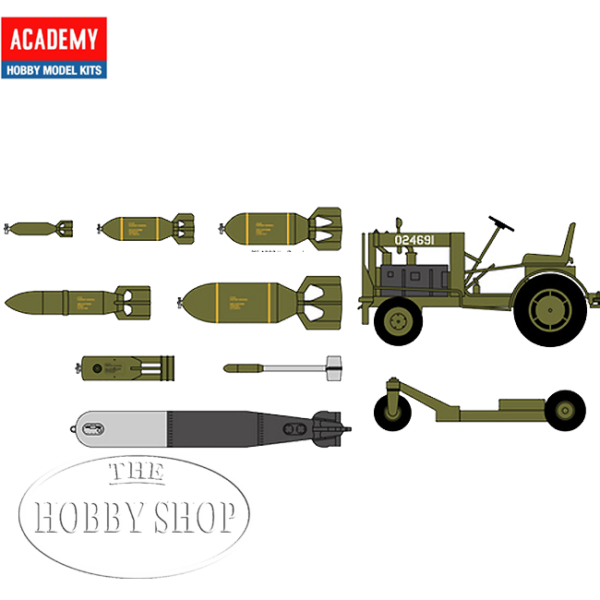 Academy 1/35  US WWII Armament with Ground Service Equipment
