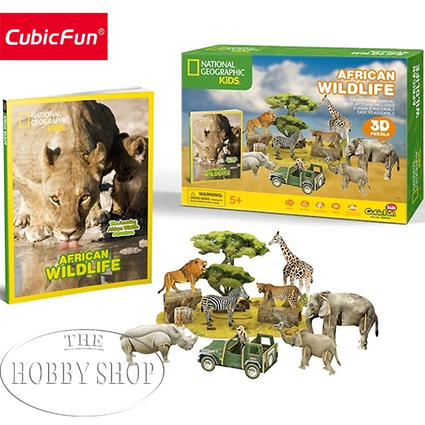 Cubic African Wildlife 3D Puzzle