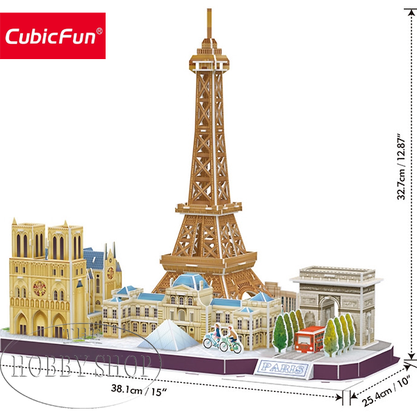 Cubic Fun City Line Paris 3D Puzzle