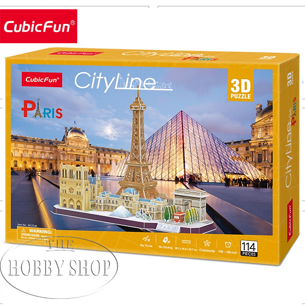 Cubic Fun City Line Paris 3D Puzzle