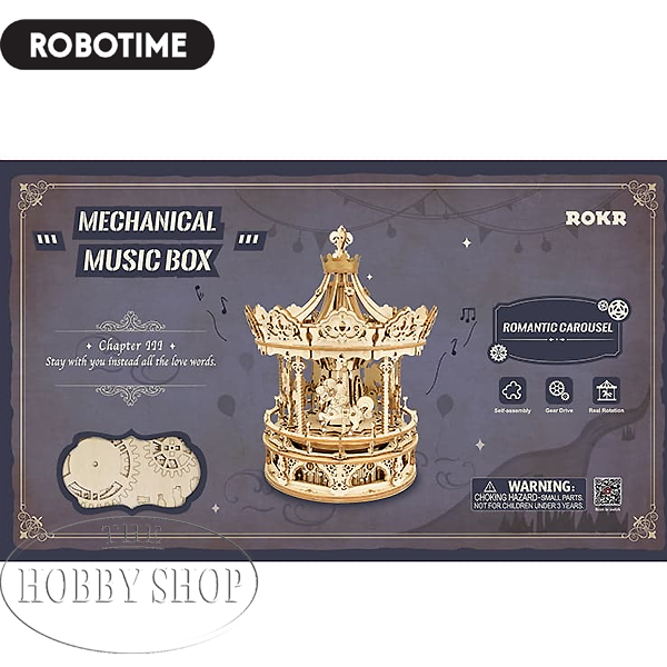 Robotime Romantic Carousel Mechanical Music Box