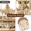 Robotime Romantic Carousel Mechanical Music Box