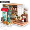 Robotime DIY House Simon`s Coffee Shop Kit
