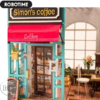 Robotime DIY House Simon`s Coffee Shop Kit