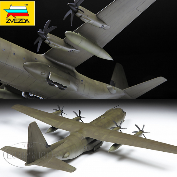 Zvezda 1/72 Hercules C-130J-30 Heavy Transport Plane