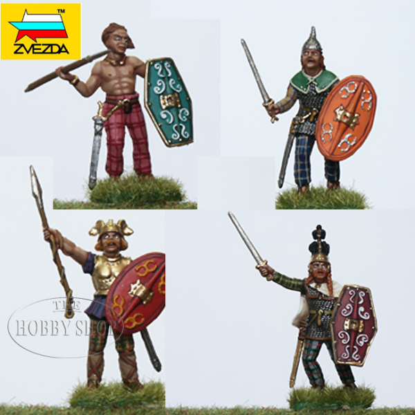 Zvezda 1/72 Gailic Warriors II-I BC