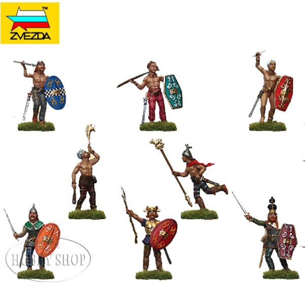 Zvezda 1/72 Gailic Warriors II-I BC