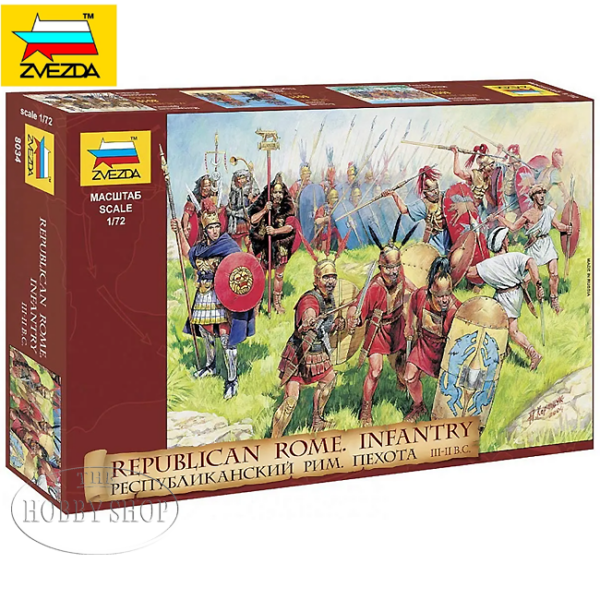 Zvezda 1/72 Rebublica Rome Infantry III-II BC (40 figurines)