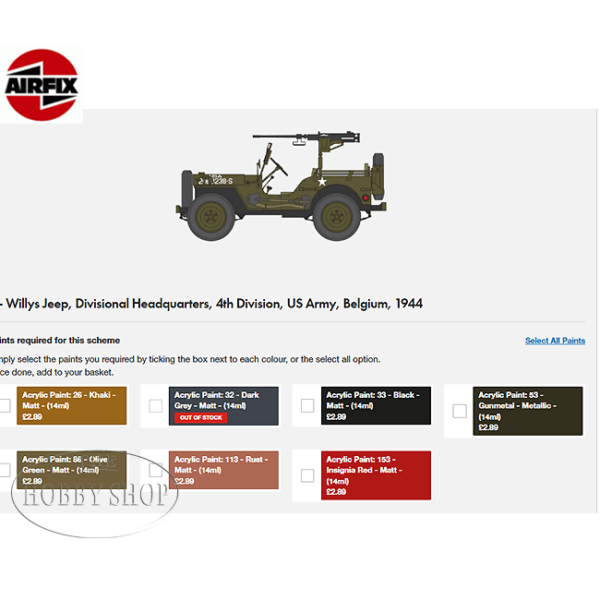 Airfix 1/72 Willys British Airbourne Jeep & Trailer