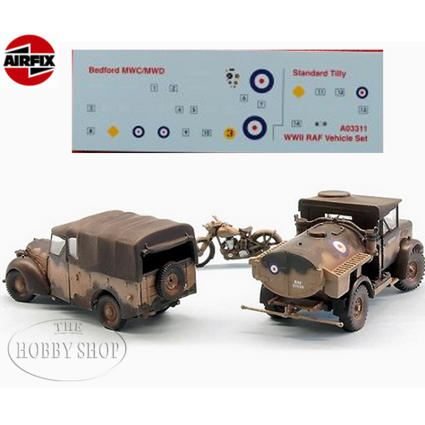 Airfix 1/72 WWII RAF Vehicle Set
