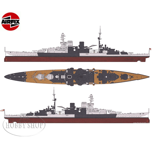 Airfix 1/600 HMS Repulse