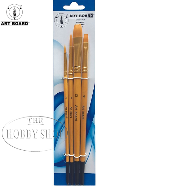 Taklon Paint Brush Set B (4pieces)
