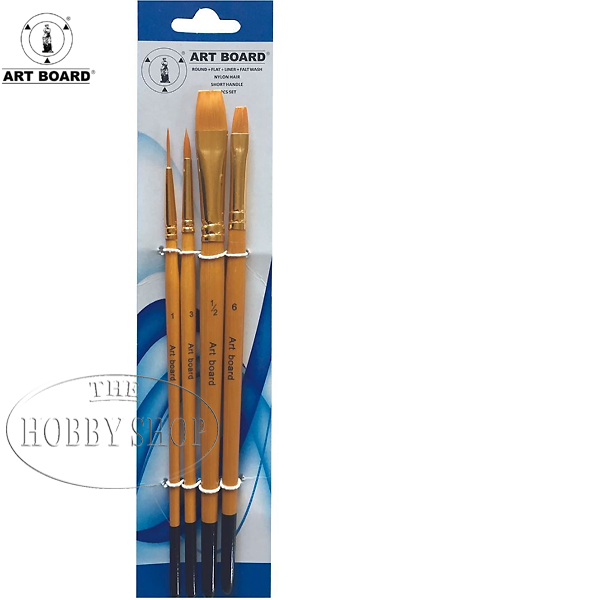Taklon Paint Brush Set D (4pcs)