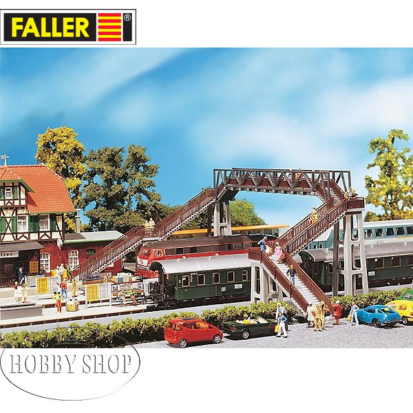 Faller 1/87 HO Double Footbridge (21.5cm internal)