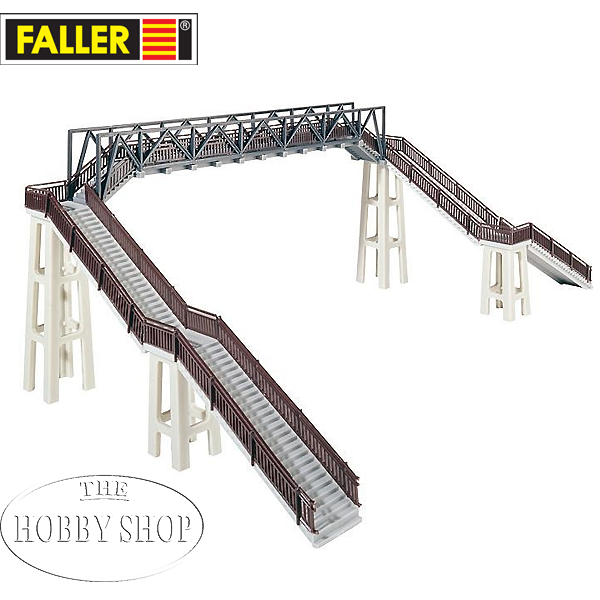 Faller 1/87 HO Double Footbridge (21.5cm internal)