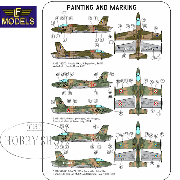 LF Models 1/72 MB-326K Impla With SAAF Decals