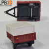 LPB3D 1/87 HO SAR SAS Bus Trailer (Kit)