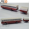 LPB3D 1/87 HO SAR SAS Bus Trailer (Kit)