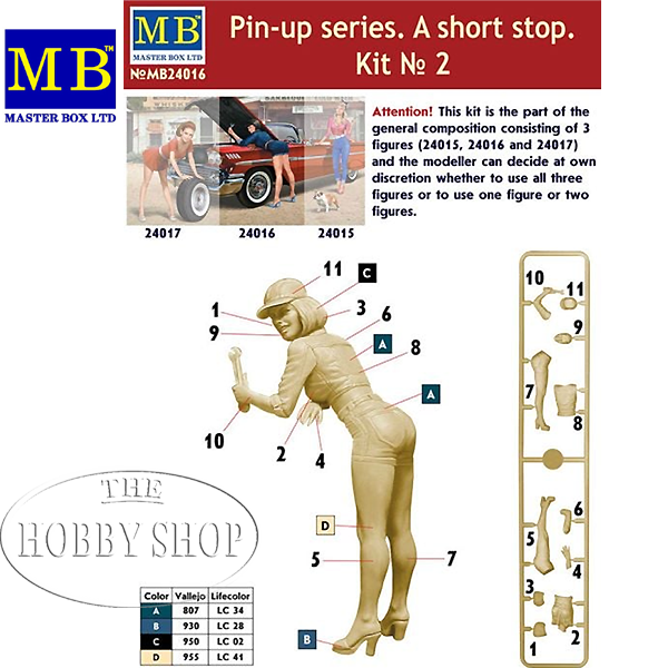 Master Box 1/24 Pin-Up Series A Short Stop 2