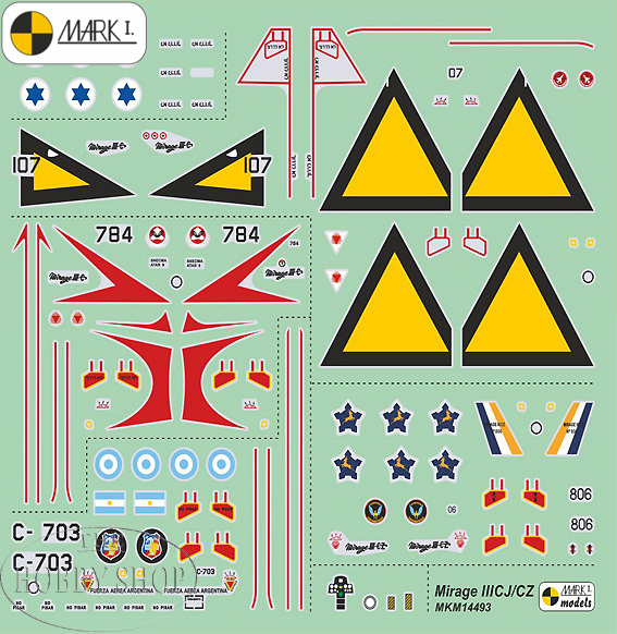 Mark I 1/144 Mirage III CJ/ III CZ (SAAF Decals Included)