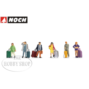 Noch HO Passengers Standing/Walking