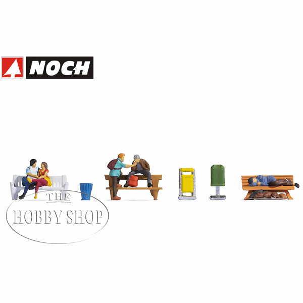 Noch HO People On Benches