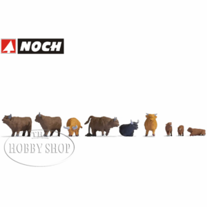 Noch HO Highland Cattle