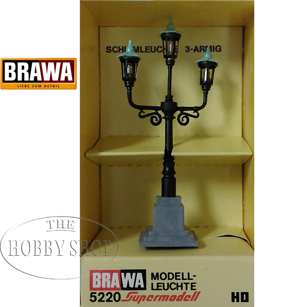 Brawa 1/87 HO 3-arm Candelabra Lantern 90mm