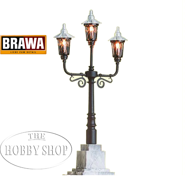 Brawa 1/87 HO 3-arm Candelabra Lantern 90mm