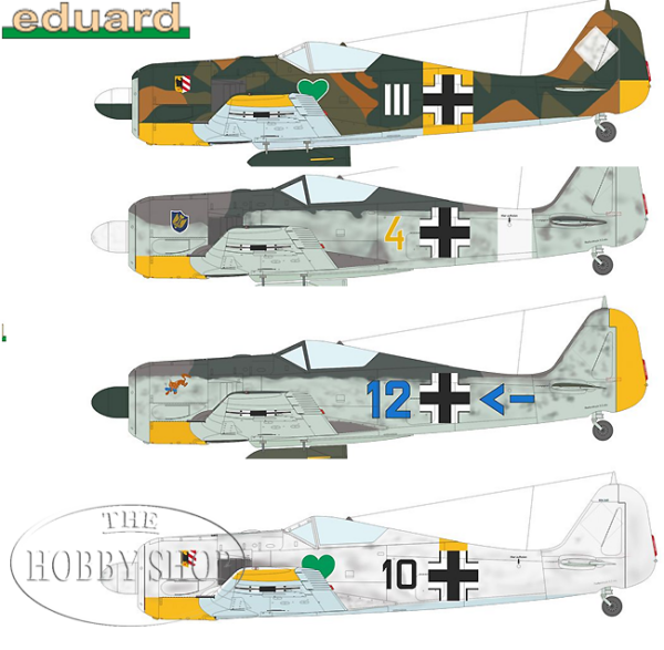 Eduard 1/48 Fw 190A-4 with Engine Flaps & 2 Wing Guns