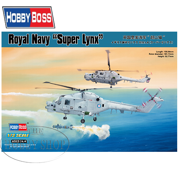 Hobby Boss 1/72 Royal Navy Super Lynx HMA.8 Hobby Boss 1/72 Royal Navy Super Lynx HMA.8