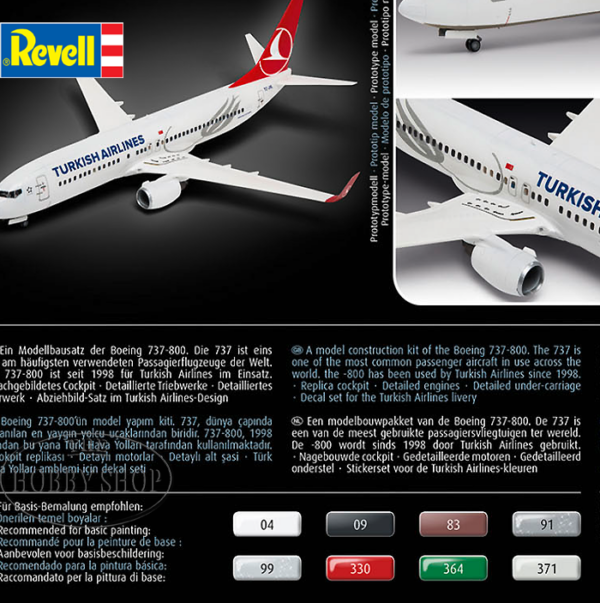 Revell 1/144 Boeing 737-800 Turkish Airlines
