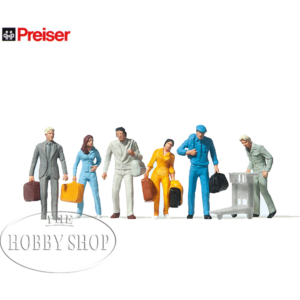 Preiser 1/87 HO Walking Passengers (x6)