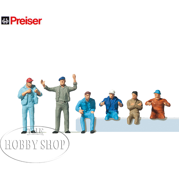 Preiser 1/87 HO Truckers (x6)