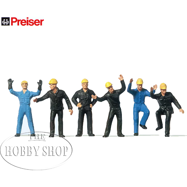 Preiser 1/87 HO Railway Shunters (x6)