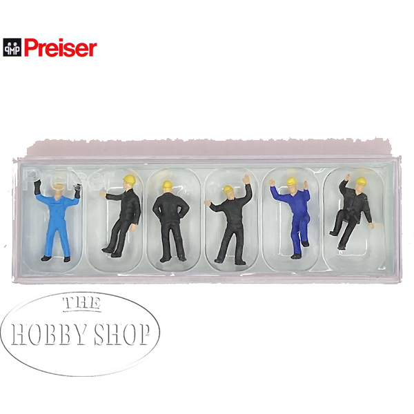 Preiser 1/87 HO Railway Shunters (x6)