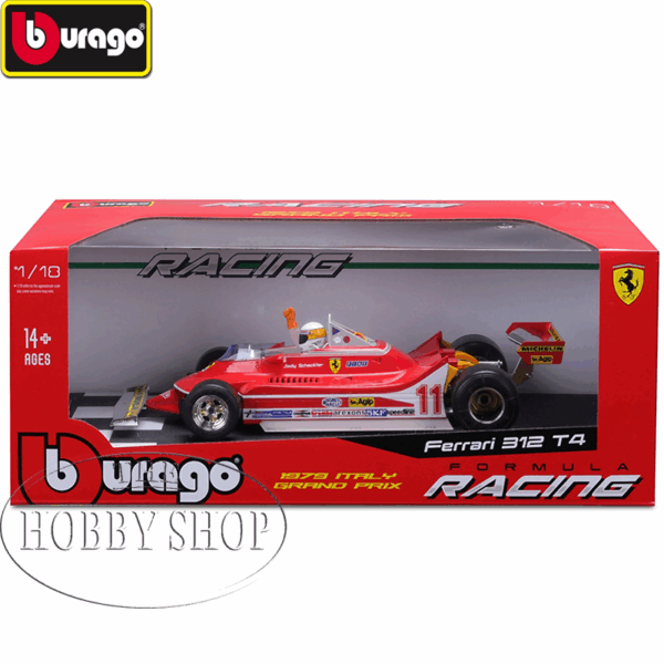 Burago 1/18 Ferrari F1 312T #11 Jodie Scheckter 1979 GP Italy